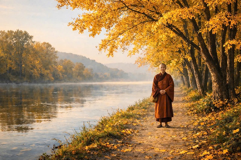 Ảnh minh họa thiết kế bởi AI - Tạp ch&iacute; Nghi&ecirc;n cứu Phật học 