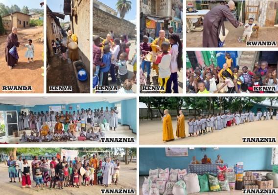 Hành trình "Trao yêu thương – nhận nụ cười" của chùa Hương Sen tại 8 nước Châu Phi
