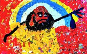 Collage Art của Hòa thượng Thích Viên Thanh