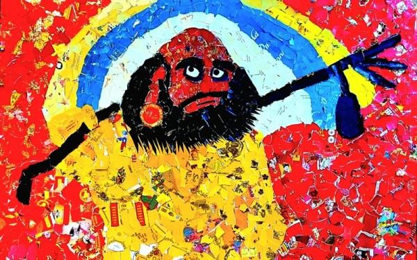 Collage Art của Hòa thượng Thích Viên Thanh