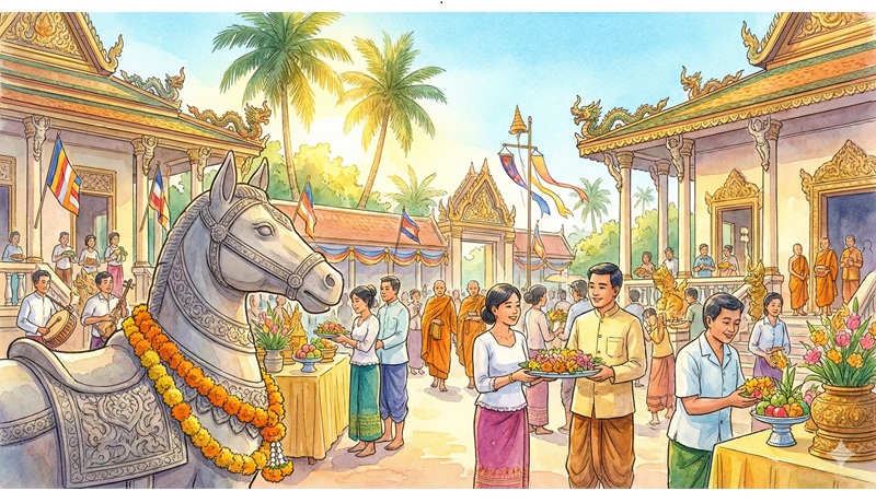 Huyền thoại ngựa Kiền Trắc - biểu tượng của lòng trung kiên và sự tỉnh thức trong văn hóa Khmer