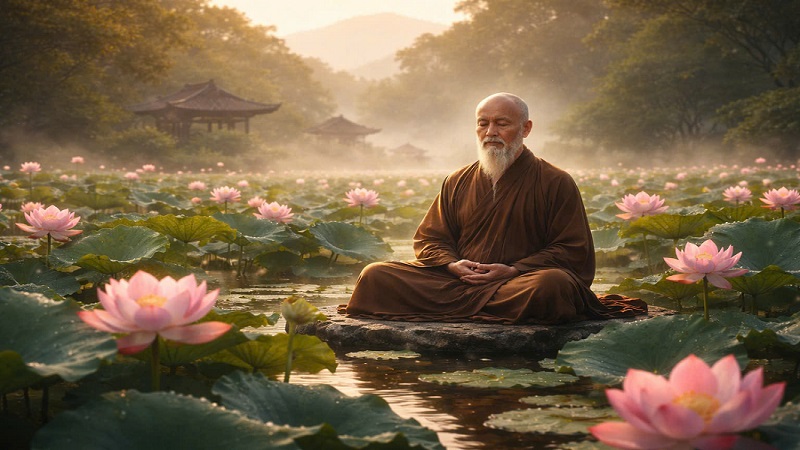 Ảnh minh họa thiết kế bởi AI - Tạp ch&iacute; Nghi&ecirc;n cứu Phật học 