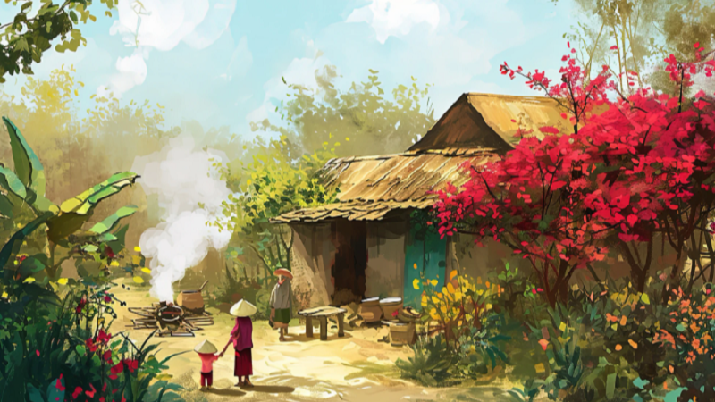 Mùa xuân làng quê và mỹ học dân gian trong bài thơ "Xuân về" của Nguyễn Bính