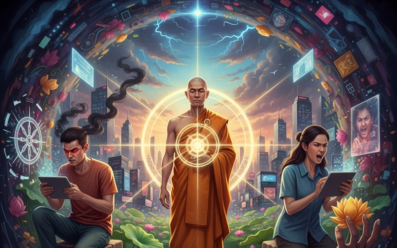 Giữ tâm giữa bão mạng