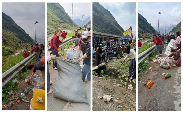 Những cô giáo vùng cao lặng thầm nhặt rác…