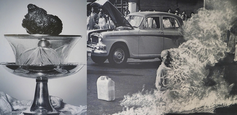 HT. Th&iacute;ch Quảng Đức vị ph&aacute;p thi&ecirc;u th&acirc;n. H&igrave;nh ảnh sưu tầm.