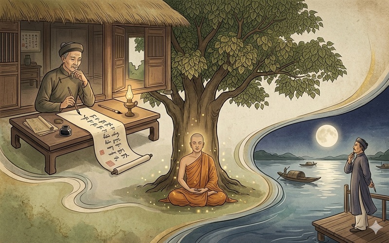 Thiền Vị, Ðạo Vị, Thi Vị trong văn chương Việt Nam