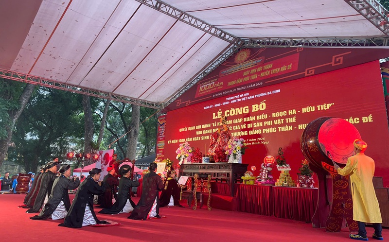 Lễ hội Tam giáp “Xuân Biểu - Ngọc Hà - Hữu Tiệp” được công nhận Di sản VH phi vật thể QG