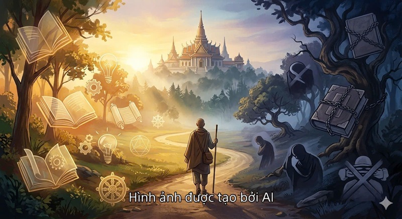 Niềm tin nếu kh&ocirc;ng đi c&ugrave;ng tr&iacute; tuệ dễ dẫn đến m&ecirc; t&iacute;n v&agrave; khủng hoảng niềm tin trong đời sống t&acirc;m linh.