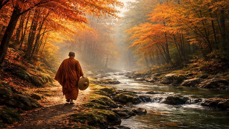 Ảnh minh họa thiết kế bởi AI - Tạp ch&iacute; Nghi&ecirc;n cứu Phật học