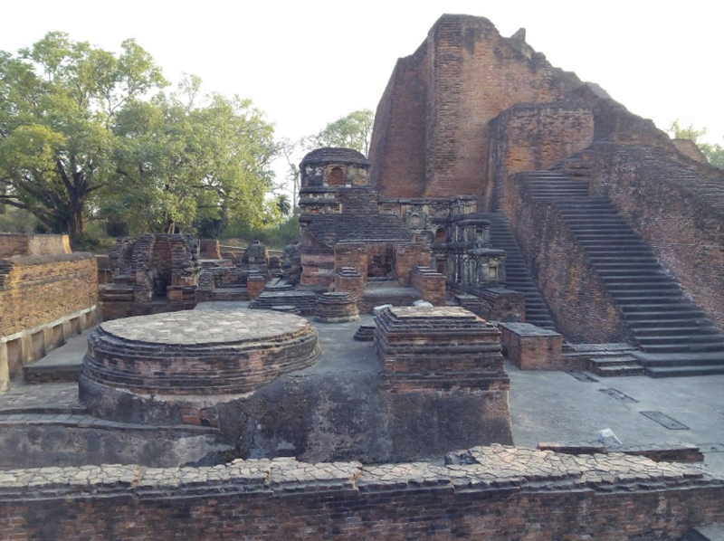 Một bảo th&aacute;p thờ T&ocirc;n giả Sāriputta tại khu di t&iacute;ch Nalanda, Ấn Độ. (Nguồn: wikipedia.org)