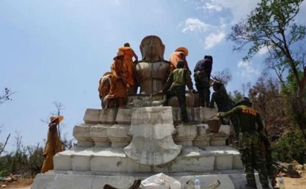 Campuchia tố Thái Lan dựng tượng Phật “trái phép” trên lãnh thổ