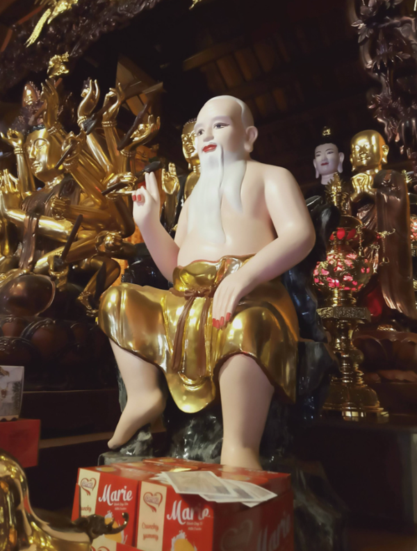 Tượng Th&aacute;i Thượng L&atilde;o Qu&acirc;n tại L&atilde;o Qu&acirc;n qu&aacute;n (Ho&agrave;i Đức). Ảnh sưu tầm