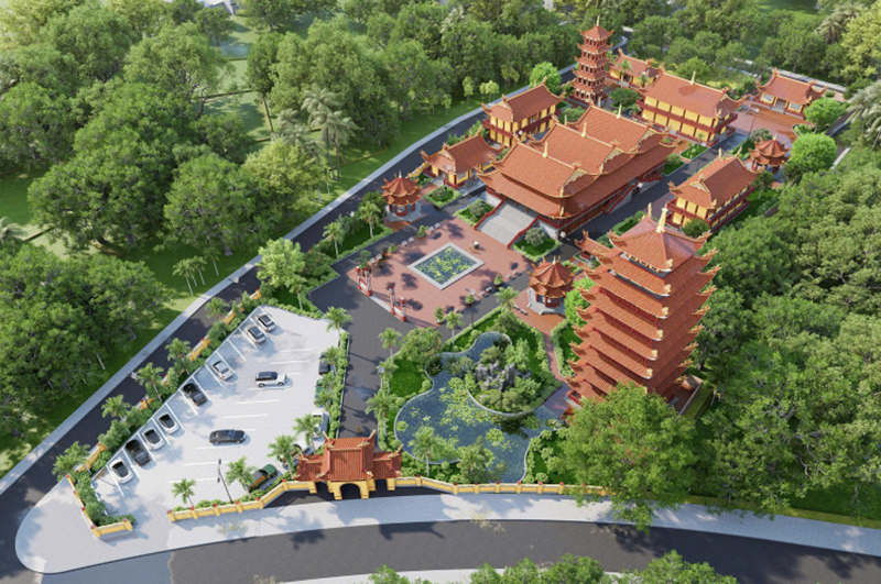 Lễ động thổ khởi c&ocirc;ng x&acirc;y dựng ch&ugrave;a Da diễn ra v&agrave;o ng&agrave;y 28/3