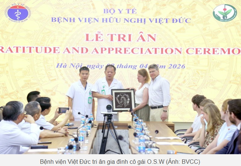 Tại BV Việt Đức (H&Agrave; Nội) s&aacute;ng 8/4/2026. Ảnh: vtc