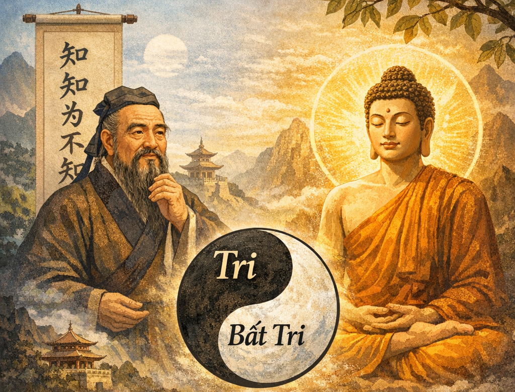 Chấp v&agrave;o tri kiến c&ograve;n nguy hiểm hơn v&ocirc; tri, bởi n&oacute; đ&oacute;ng k&iacute;n con đường gi&aacute;c ngộ.