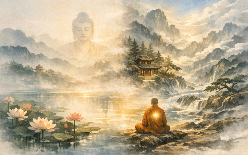 Thiên nhiên qua lăng kính, tư tưởng Phật giáo và Đạo giáo