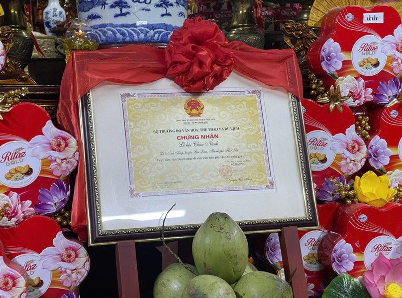 Lễ hội được Bộ Văn h&oacute;a, Thể thao v&agrave; Du lịch đưa v&agrave;o danh mục Di sản Văn h&oacute;a phi vật thể Quốc gia (Quyết định số 2225/QĐ - BVHTTDL ng&agrave;y 27.6.2025).