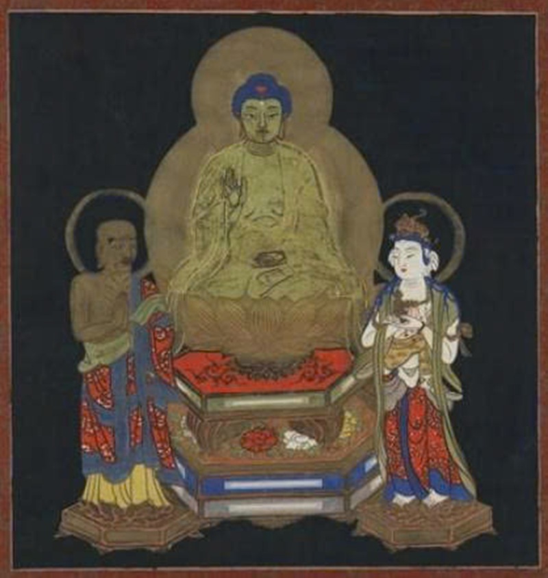 Tượng/Tranh Th&iacute;ch Ca Tam T&ocirc;n, khoảng 1850&ndash;1925, Thư viện Quốc gia Israel