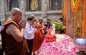 Tổng thống Myanmar chiêm bái Bồ Đề Đạo Tràng trong chuyến thăm Ấn Độ