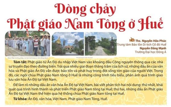 Dòng chảy Phật giáo Nam Tông ở Huế