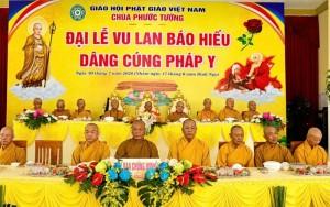 Vĩnh Long: Chùa Phước Tường tổ chức Lễ Vu lan Báo hiếu, Dâng cúng Pháp y PL.2570