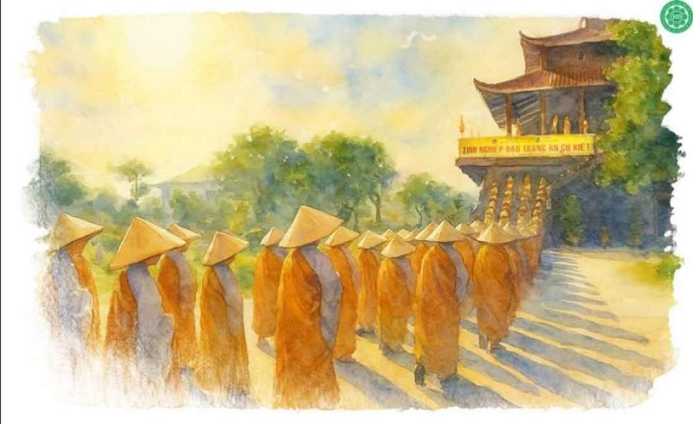Chữ tu giữa mùa Hạ an cư