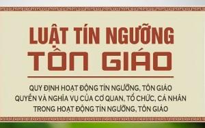 TP.HCM: Phổ biến Luật tín ngưỡng, tôn giáo tới chức sắc, tín đồ các tôn giáo