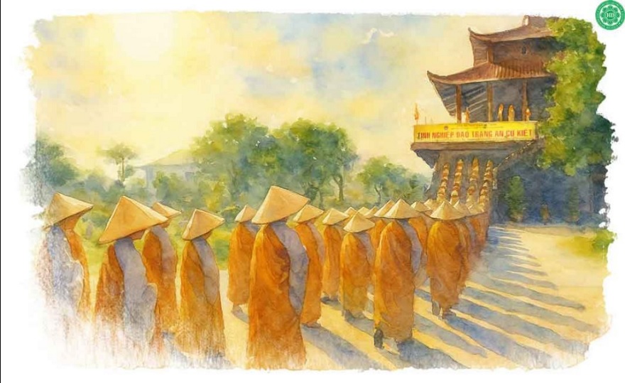 Chữ tu giữa mùa Hạ an cư
