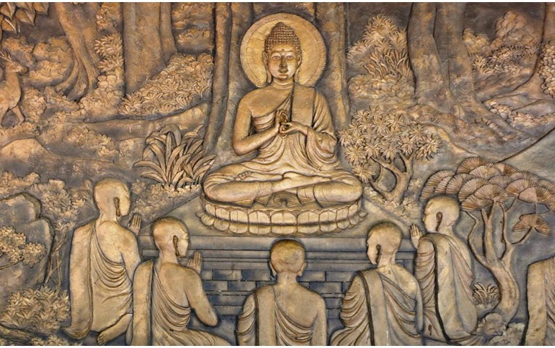 H&igrave;nh ảnh Đức Phật thuyết ph&aacute;p lần đầu ti&ecirc;n cho c&aacute;c đệ tử | Ảnh: Anandajoti Bhikkhu