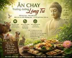Ăn chay thực hành giới bất sát - trưởng dưỡng lòng từ