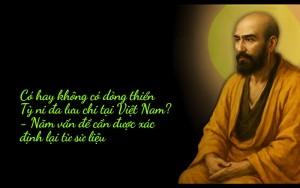 Có hay không có dòng thiền Tỳ Ni Đa Lưu Chi tại Việt Nam? - Năm vấn đề cần được xác định