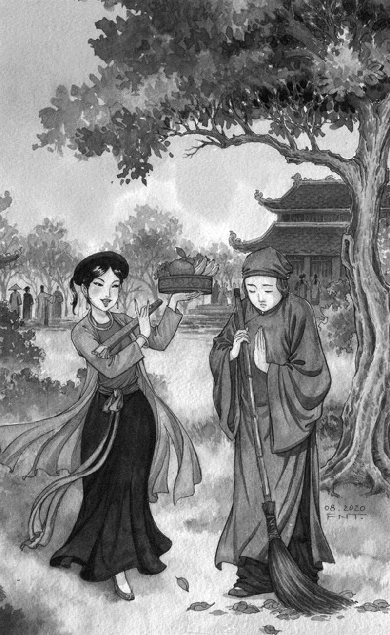 Tranh họa truyền thống về Quan &Acirc;m Thị K&iacute;nh.