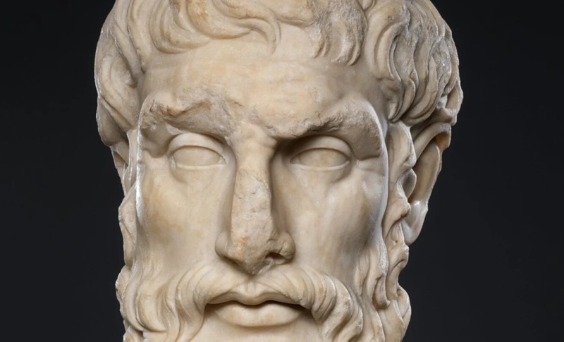 Epicurus (341&ndash;270 TCN), một nh&agrave; triết học đ&atilde; suy ngẫm s&acirc;u rộng về bản chất v&agrave; phương tiện đ&uacute;ng đắn của kho&aacute;i lạc. (Nguồn: heritage.humanists.uk)