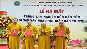 Ra mắt Trung tâm Nghiên cứu Bảo tồn Di sản Văn hóa Phật giáo Bắc truyền