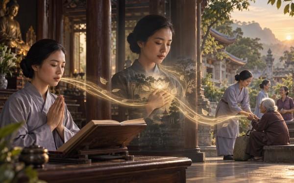 Tụng kinh, thuyết pháp và lộ trình: Tụng - Hiểu - Hành